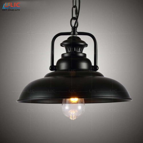 Đèn Thả Trang Trí Sắt Đen 8686