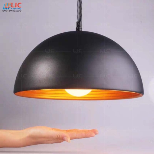 Đèn Trang Trí Mũ Cối 2 Lớp Lòng Vàng MC30