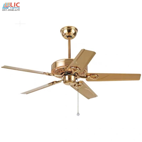 Quạt Trần Mã KSP504 Lic Thân Vàng Pháp