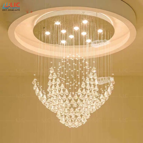 Đèn Mâm Pha Lê Thông Tầng Mẫu 8