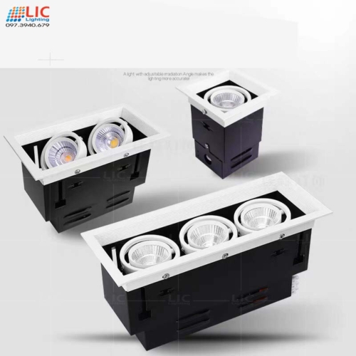 Đèn Downlight Đôi 2*7W/12W (D240x136)