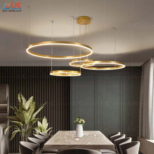 Đèn Ring Bản 3cm Thân Vàng RV3