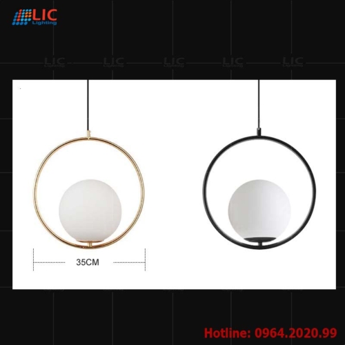Đèn Thủy Tinh Cầu Trắng TH735 Lic