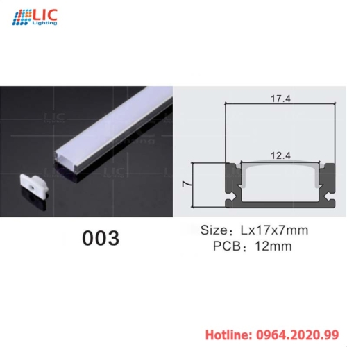 Thanh Nhôm Định Hình Led U17407-509