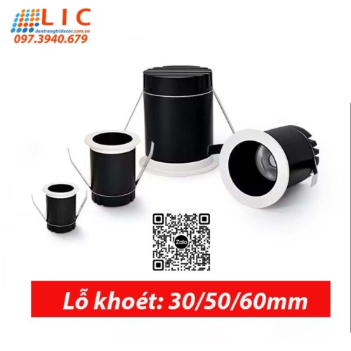 Đèn Led Âm Trần Mini Lỗ Khoét Nhỏ
