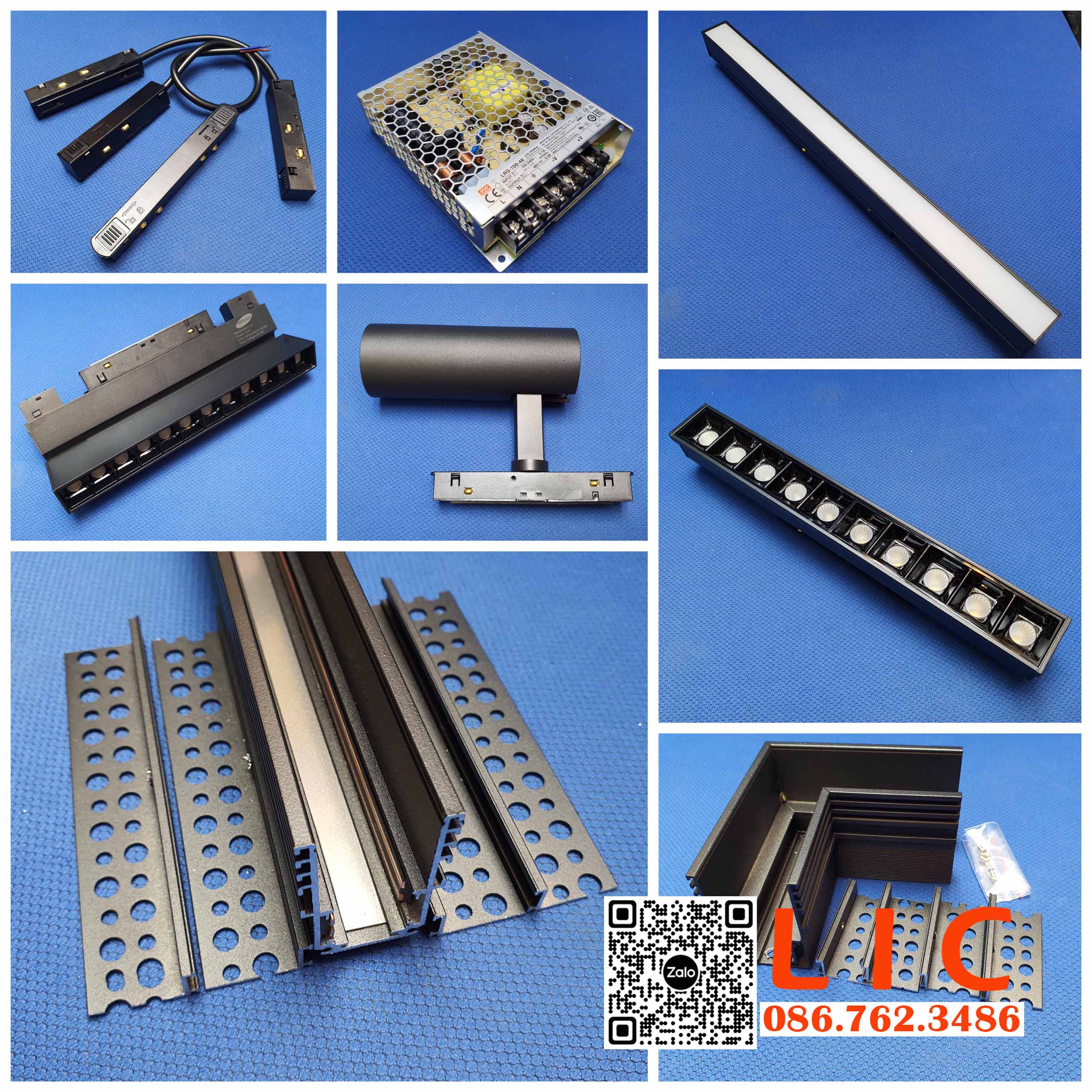 Lắp đặt bộ đèn chùm hiện đại cho nhà bác Mai 