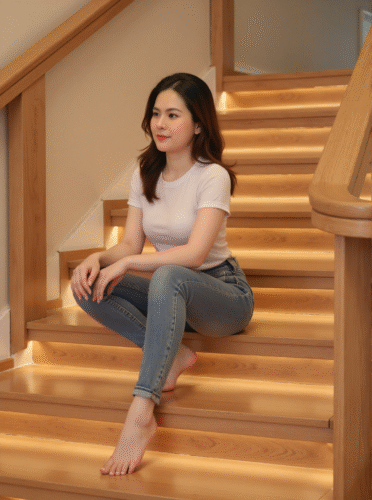 Cảm biến bậc cầu thang và hệ thống chiếu sáng thông minh