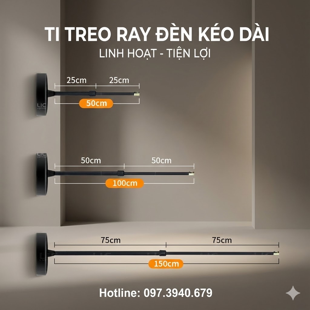 Thanh Ti Kéo Trần Thạch Cao – Giải Pháp Treo Đèn An Toàn, Thẩm Mỹ & Đúng Kỹ Thuật 
